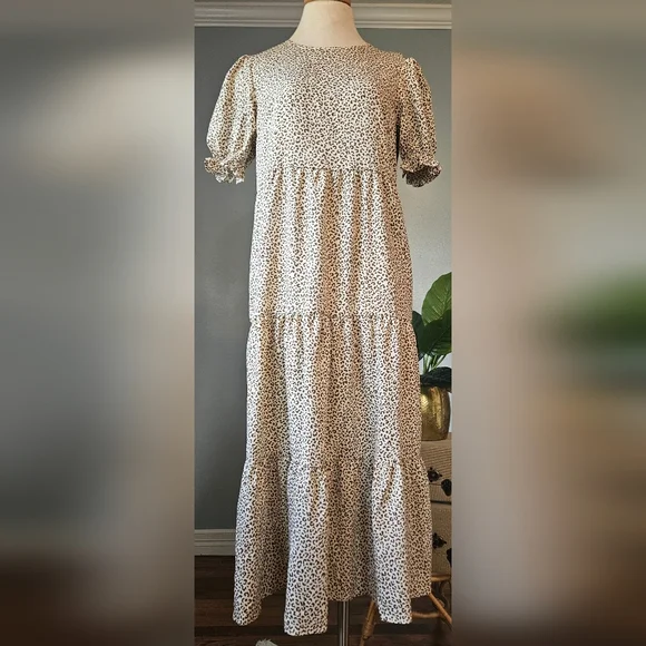 PRETTYGARDEN Maxi/Midi Leopard Print Dress! - Picture 2 of 8